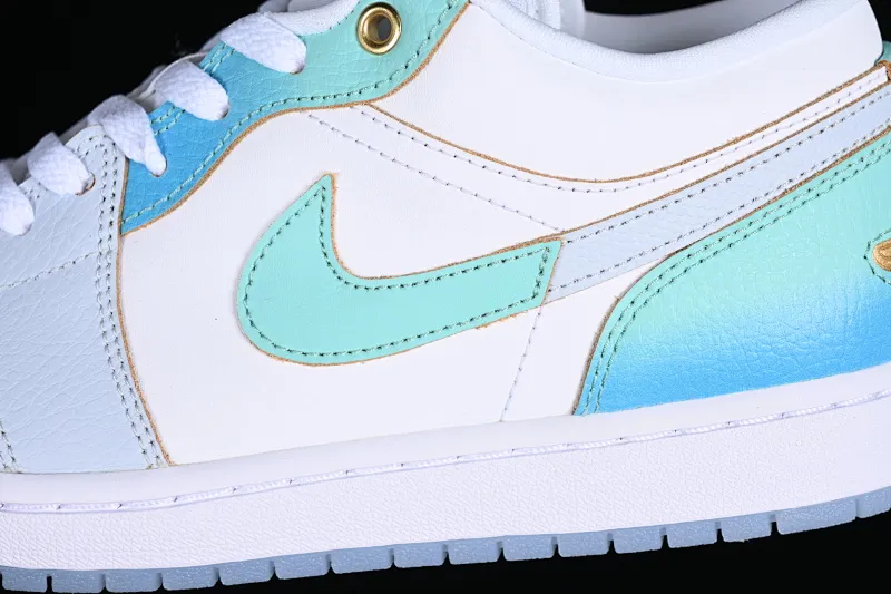 All categories Air Jordan Jordan series basketball shoes Air Jordan 1 Low G version pure original Air Jordan 1 Low AJ1 Joe 1 sea salt blue low-top cultural casual sneakers FN8899-131